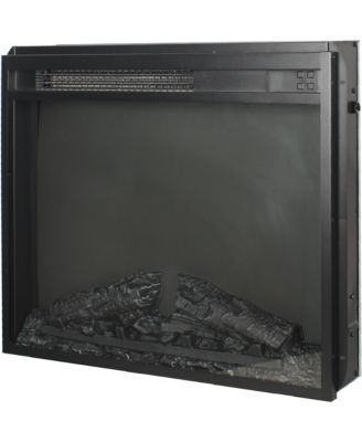 23 inch Electric Fireplace Insert, Recessed Fireplace With LogandRemote Control