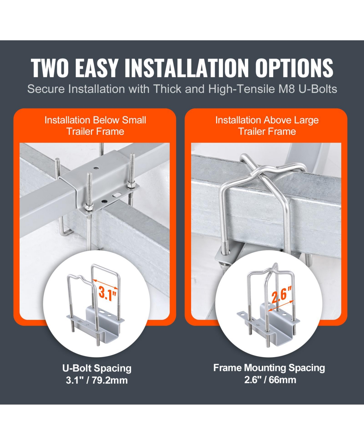 Vevor Boat Trailer Guide Hardened Steel Guide on Pvc Poles for Ski Boat