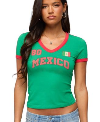 Women's Mexico 08 V Neck T Shirt