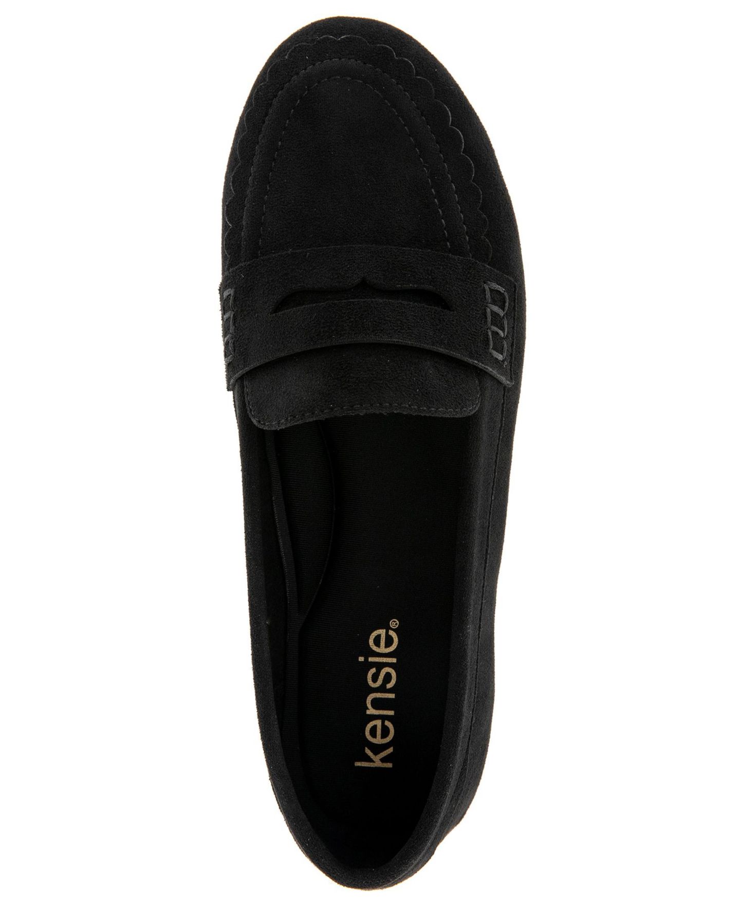 Женские туфли Kensie Paola Scalloped Edge Loafer, цвет: Чёрный — фото 4