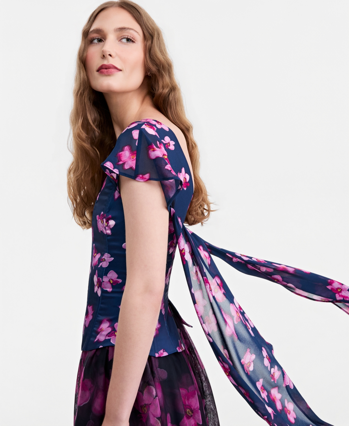 Jonathan Cohen X Macy's Women's Flutter-Sleeve V-Neck Bustier Top, Exclusive