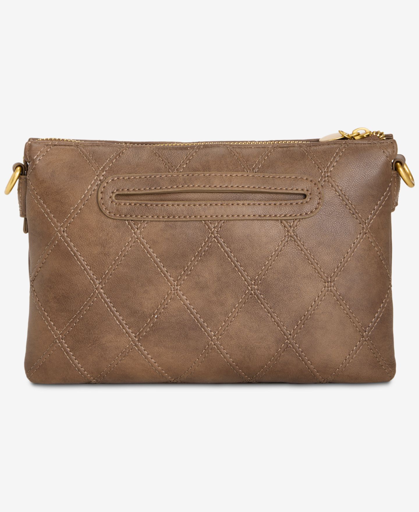 Женская сумка Style & Co Diamond Quilted Double Compartment Crossbody, цвет: Коричневый — фото 7