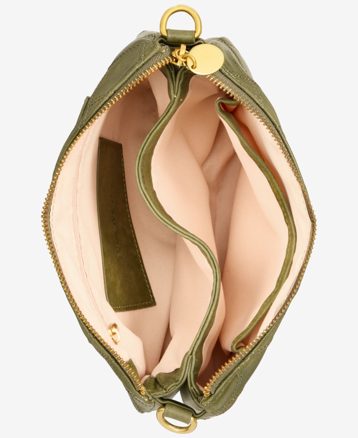 Diamond Quilted Double Compartment Crossbody Bag