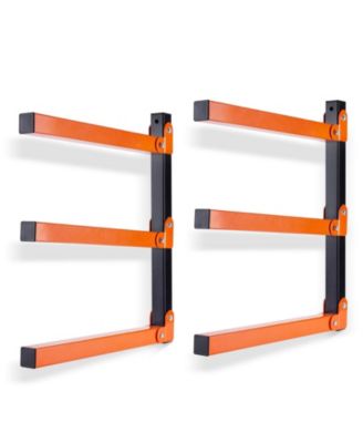 Wall Mount Lumber Rack Industrial 3-Level