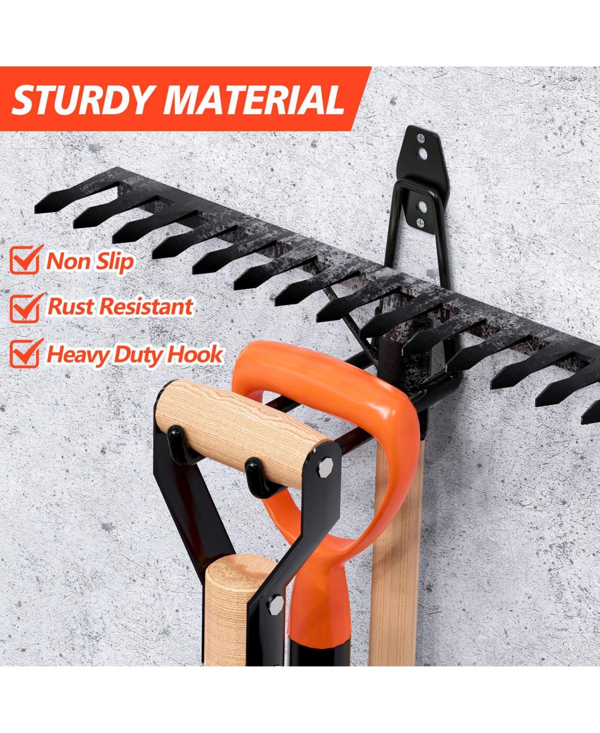 Xdovet Heavy Duty Steel Wall Mount Hangers for Ladder Bike Tools