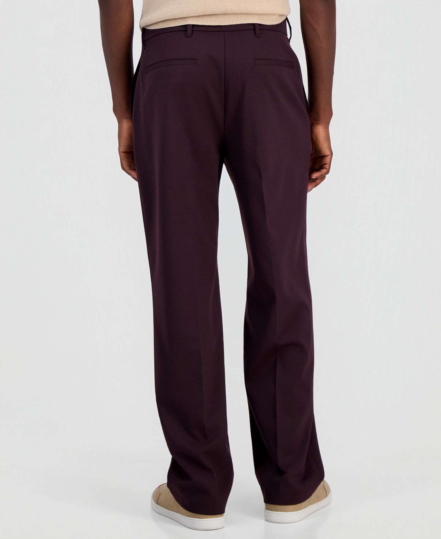Мужские брюки Alfani Modern-Fit Straight-Leg Dress Pants, цвет: Какао — фото 3