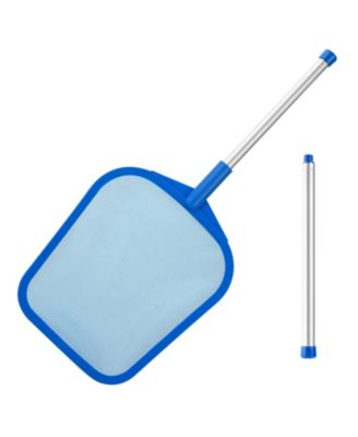 Pool Skimmer Net Pole Aluminum Mesh Leaf Rake