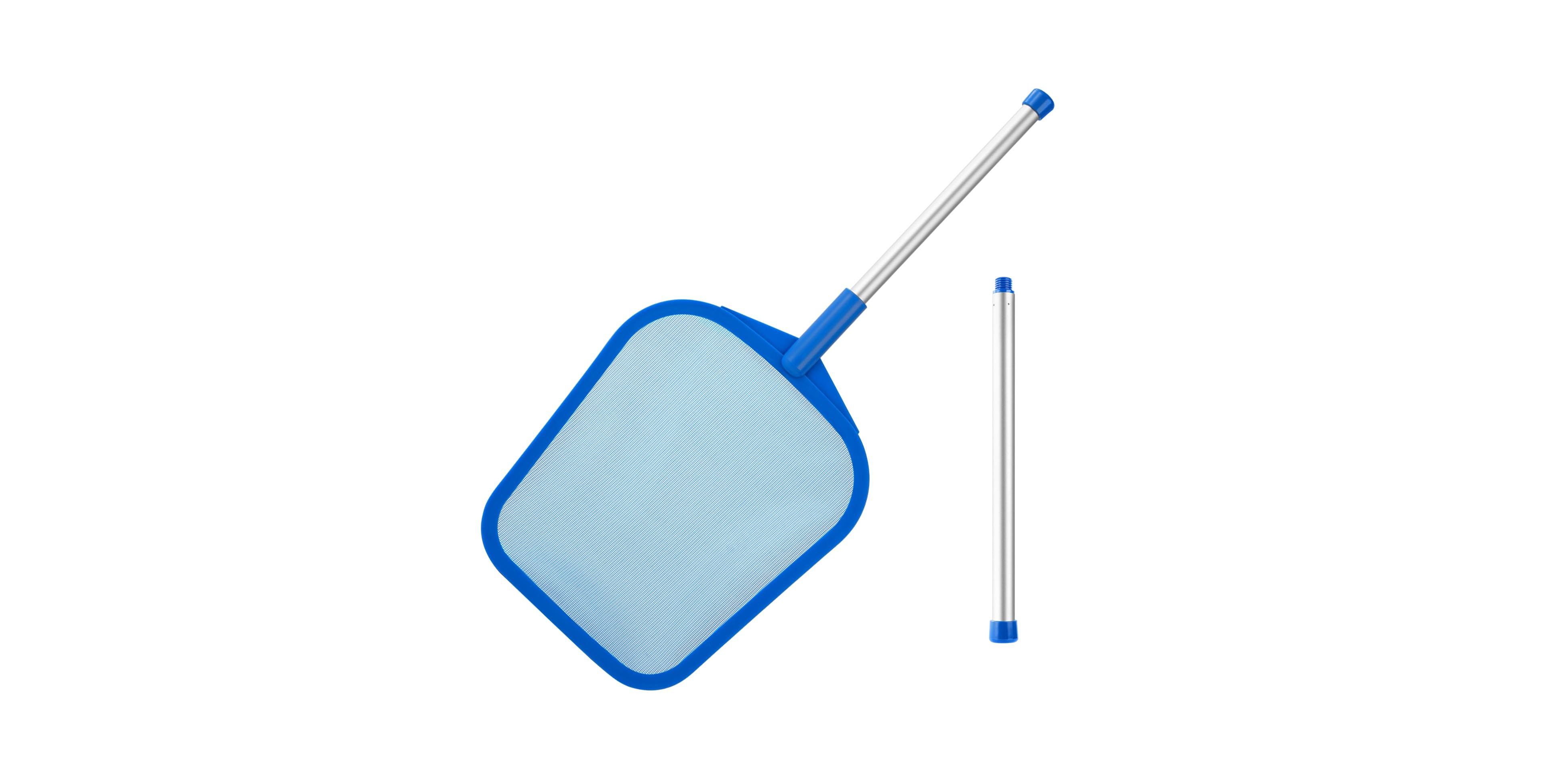 Xdovet Pool Skimmer Net Pole Aluminum Mesh Leaf Rake