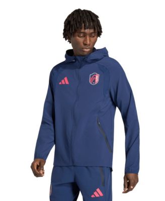 Men's Navy St. Louis CITY SC Tiro Travel Full-Zip Hooded Windbreaker