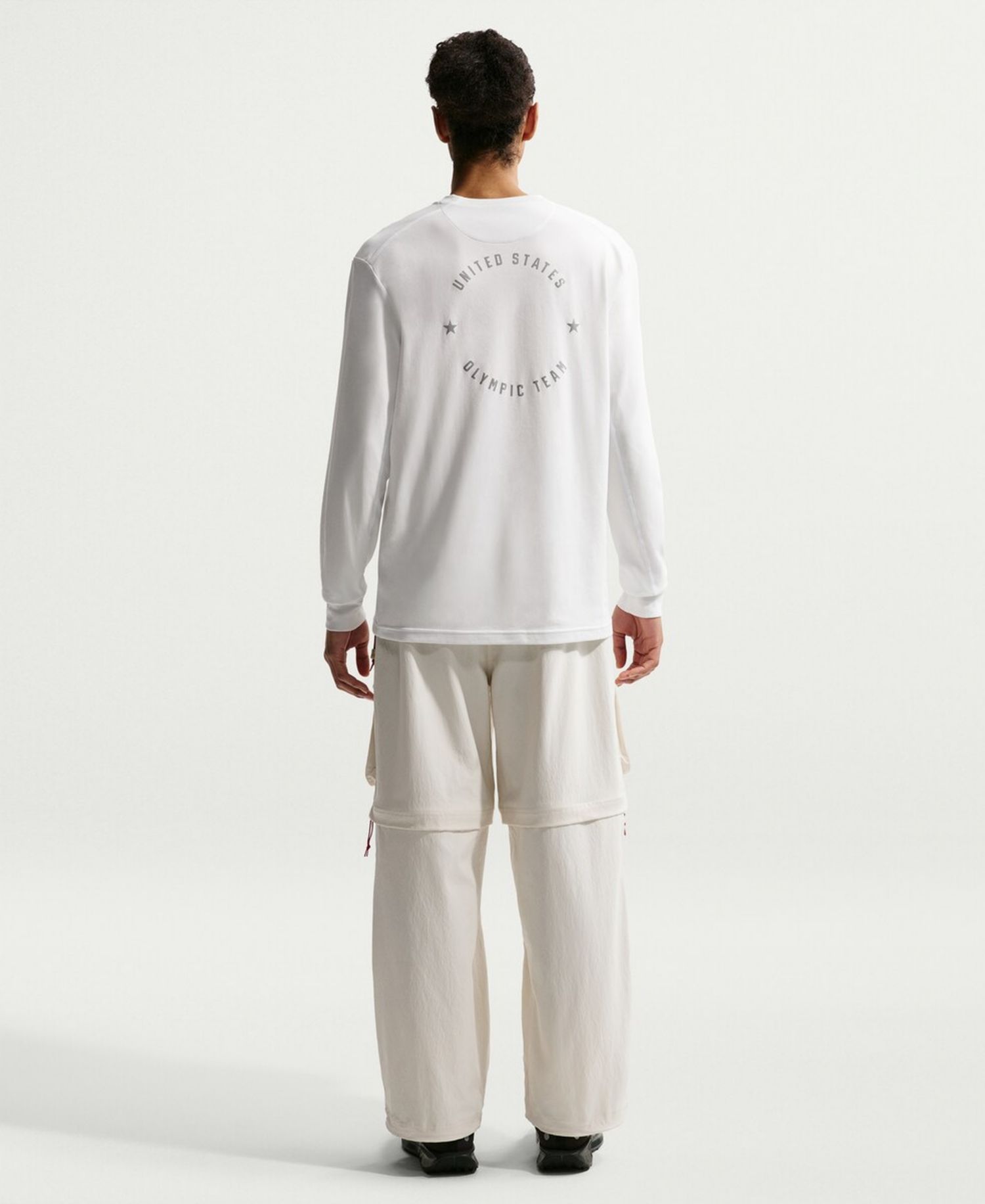 Men's ACG White Dri-FIT Primary Logo Long Sleeve T-Shirt