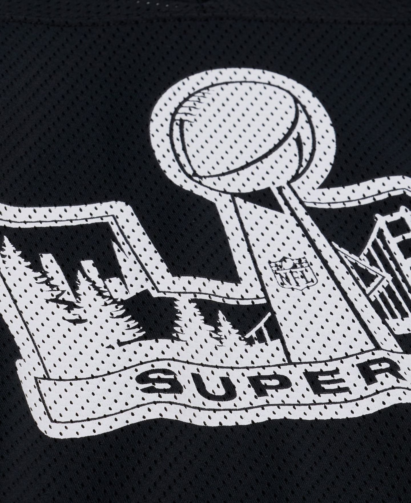 Мужской топ Mitchell & Ness x Levi's Black Super Bowl LX Legacy Jersey — фото 3