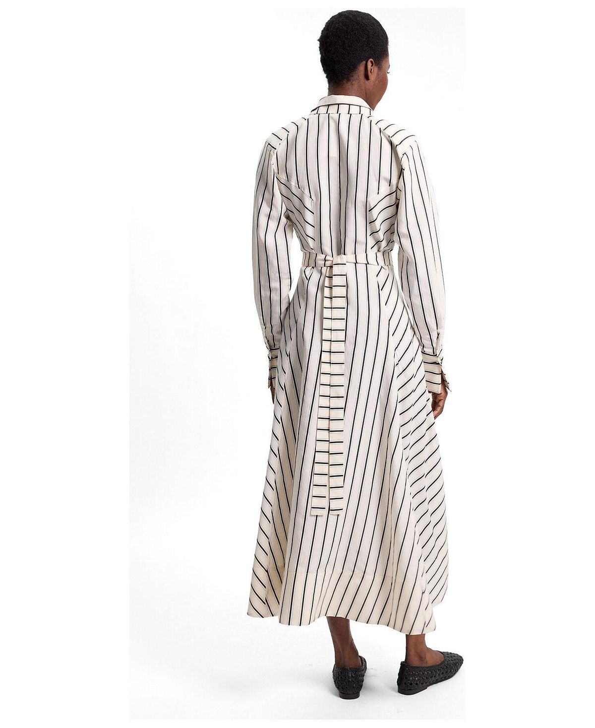 Karen Millen Women's Stripe Midi Dress view 3 — MAYCSS fashion products