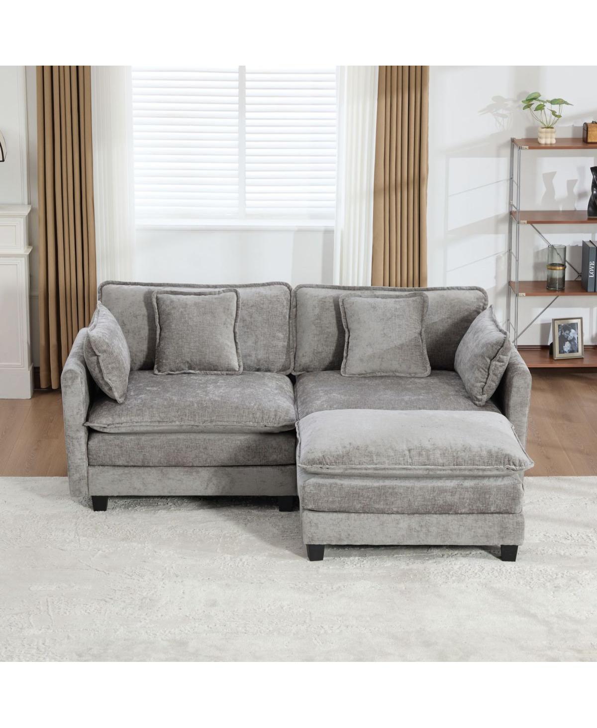 Streamdale Furniture Modular Cloud Sofa with Soft Chenille Fabric and Ergonomic Support