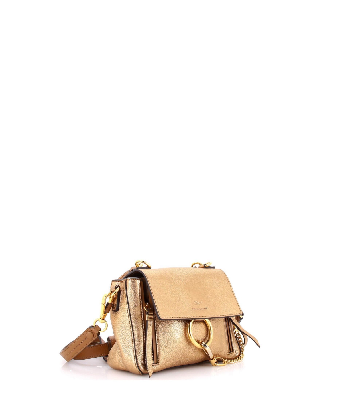 Pre-Owned Chloe Mini Faye Day Bag Leather