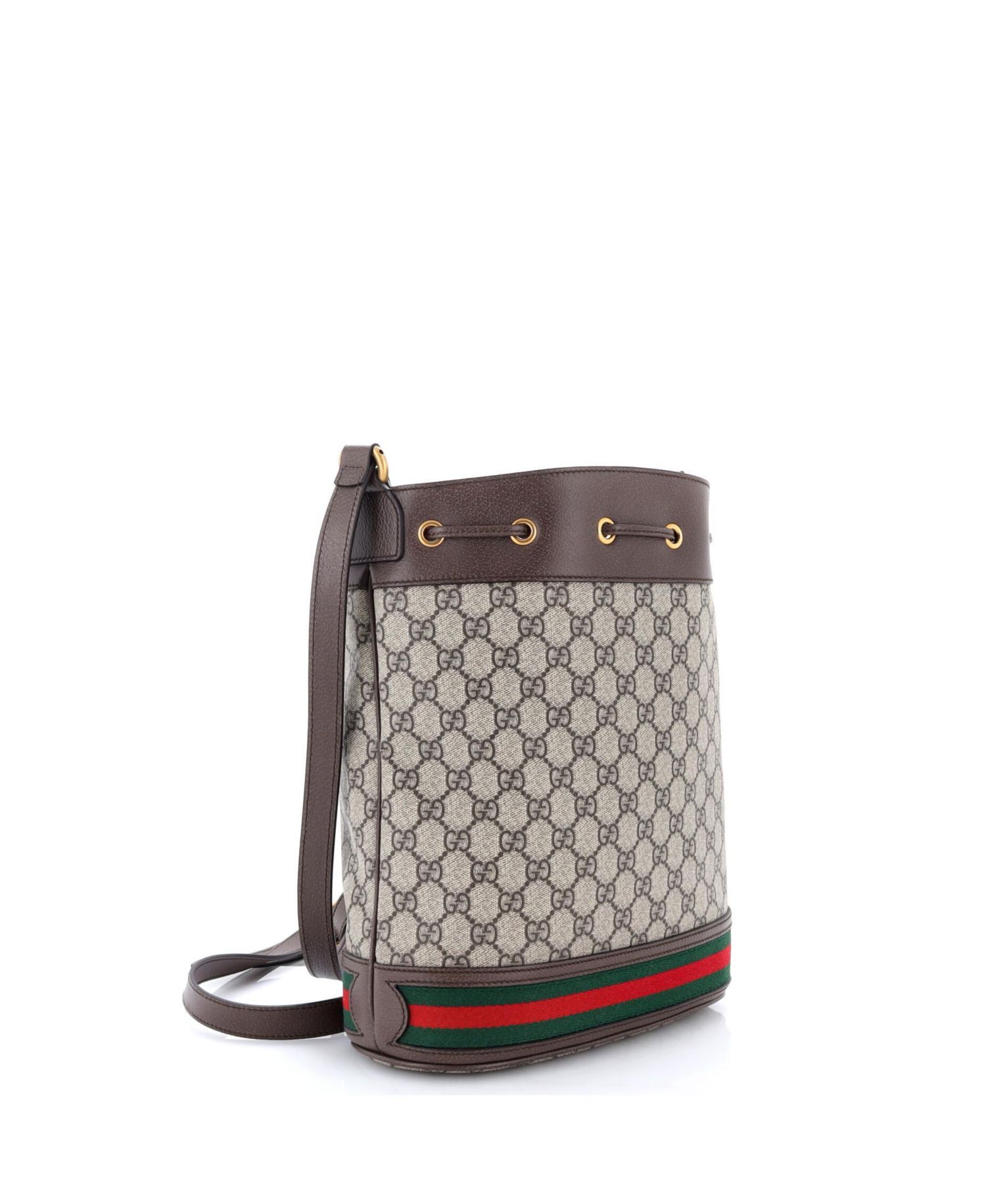 Medium Ophidia Bucket Bag GG Coated Canvas