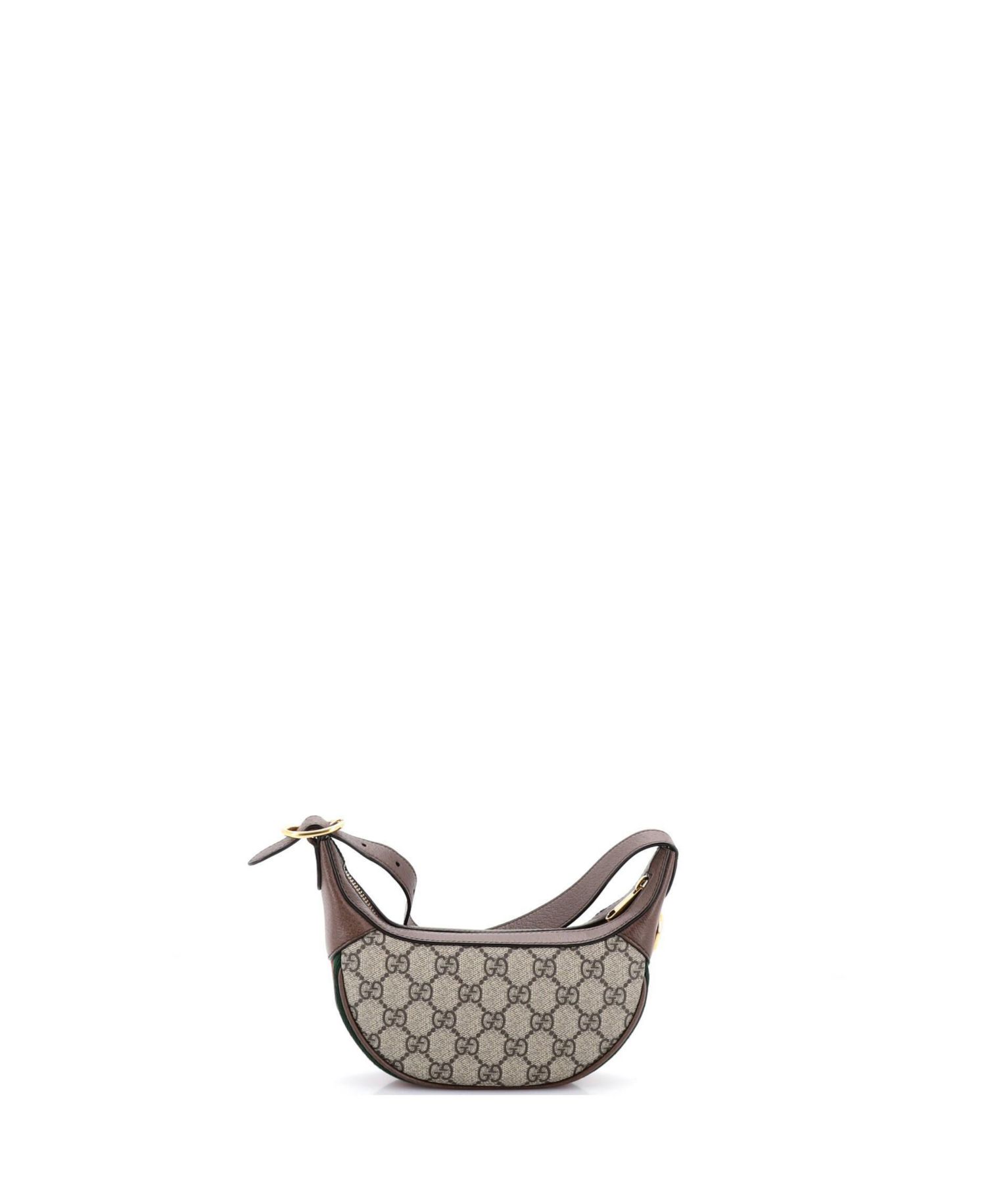 Mini Ophidia Half Moon Bag GG Coated Canvas