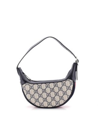 Mini Ophidia Half Moon Bag GG Coated Canvas