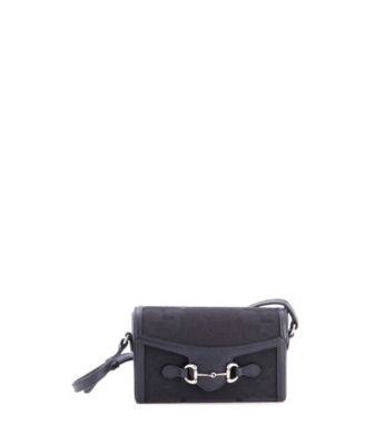 Mini Horsebit 1955 Flap Crossbody Bag Jumbo GG Canvas