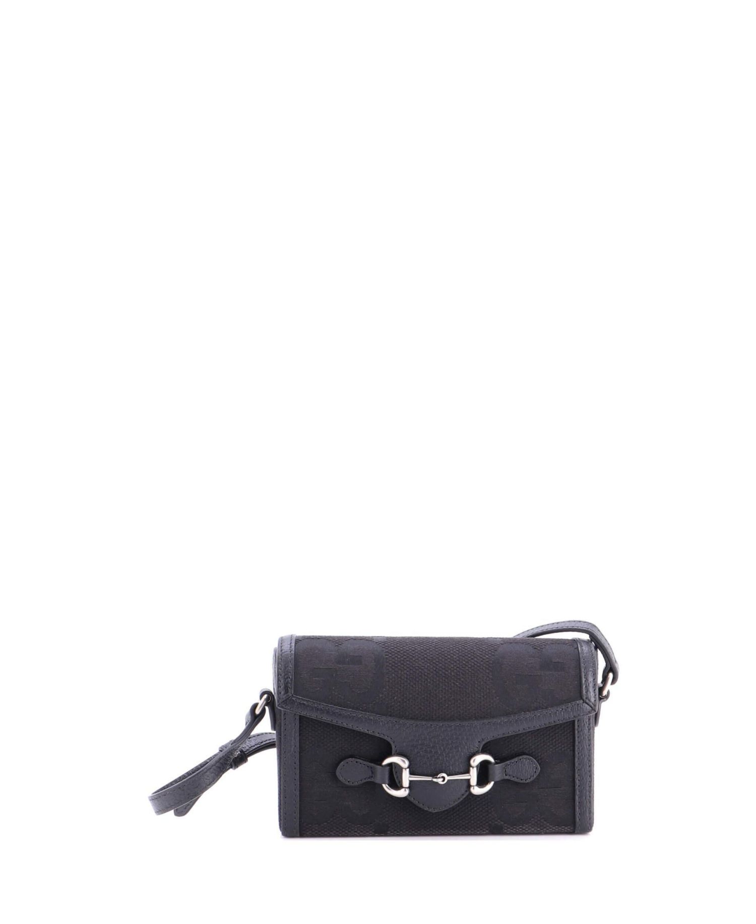 Mini Horsebit 1955 Flap Crossbody Bag Jumbo GG Canvas