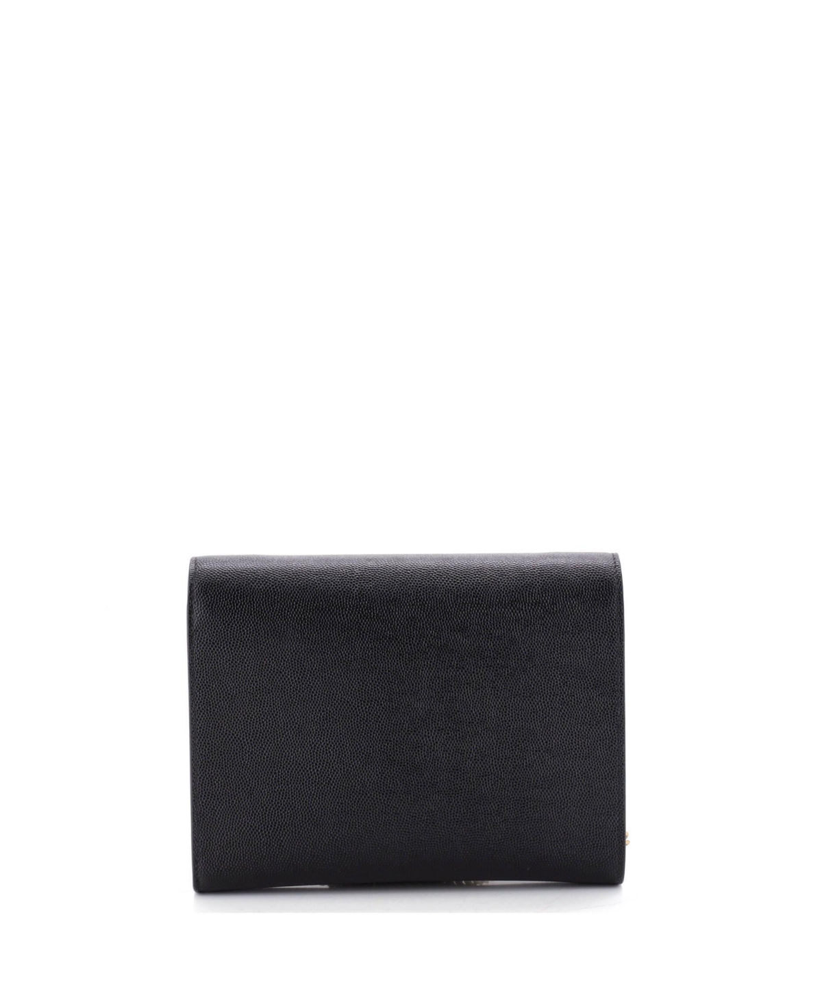 Pre-Owned Saint Laurent Mini Cassandra Chain Wallet Leather
