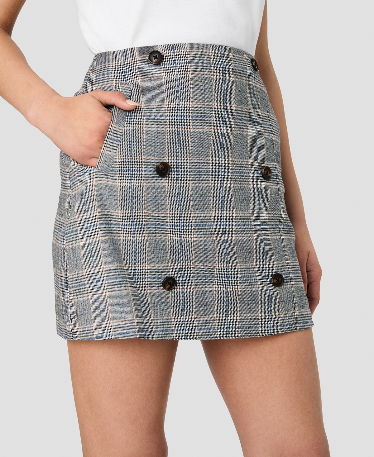 French Connection Women's Mini Fitted Zip Skirt