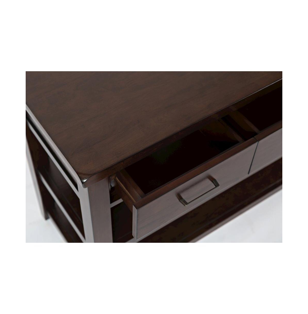 Jofran Twin Cities Contemporary Brown Sofa Table