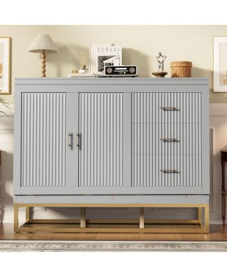 Murphy queen bed with Wooden doors design fake drawers metal legs