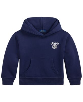 Boys' 2T-7 Big Fit Logo Long-Sleeve Fleece Hoodie