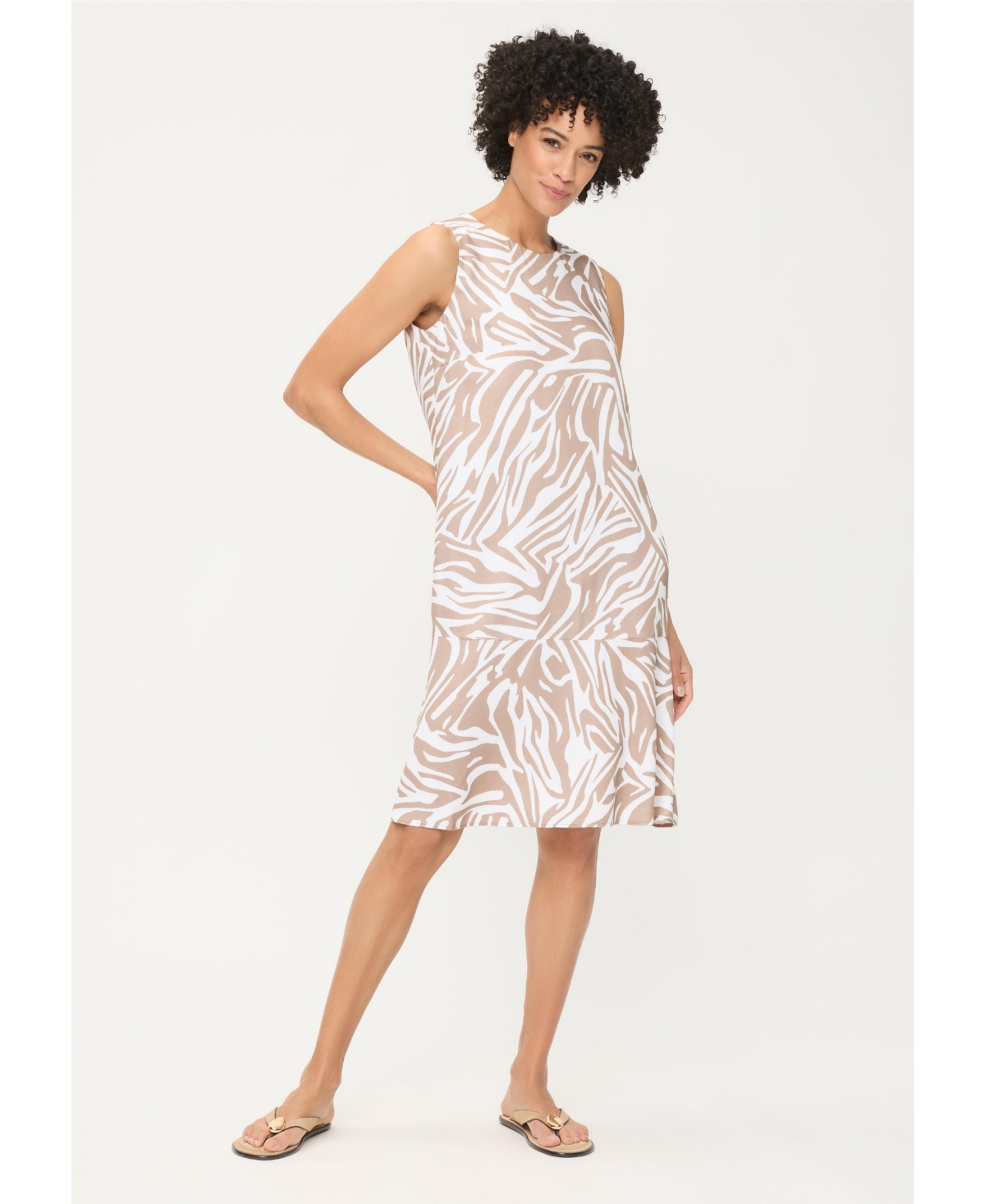 Olsen Women's Neo Zebra Sleeveless Dress