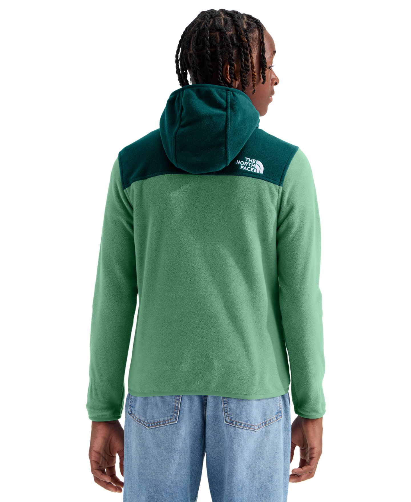 Детская куртка The North Face Glacier Full-Zip Hooded, цвет: Тёмно-зелёный — фото 5