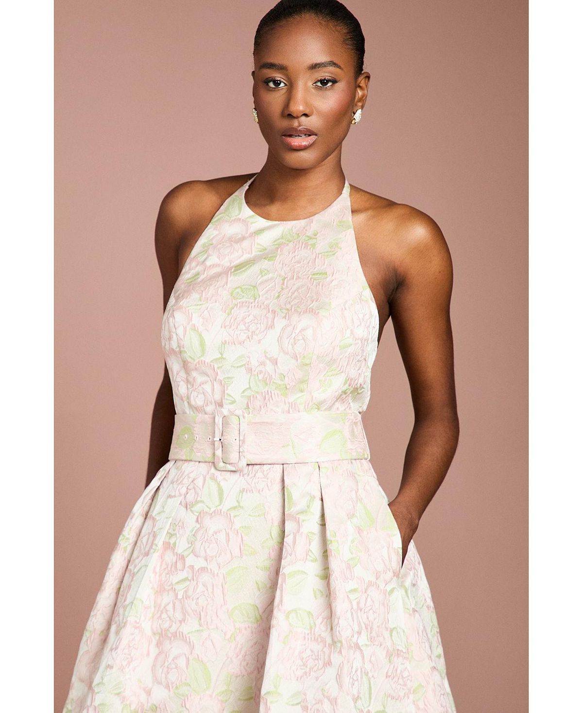 Coast Women's Halter Neck Midi Dress view 4 — MAYCSS fashion products