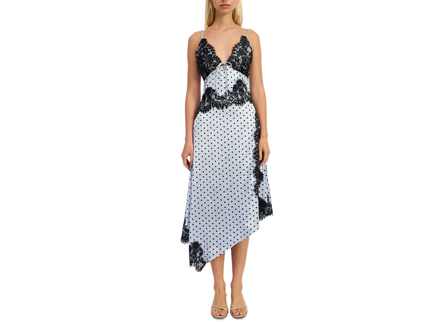 Women's Hazel V-Neck Sleeveless Asymmetric Maxi Dress