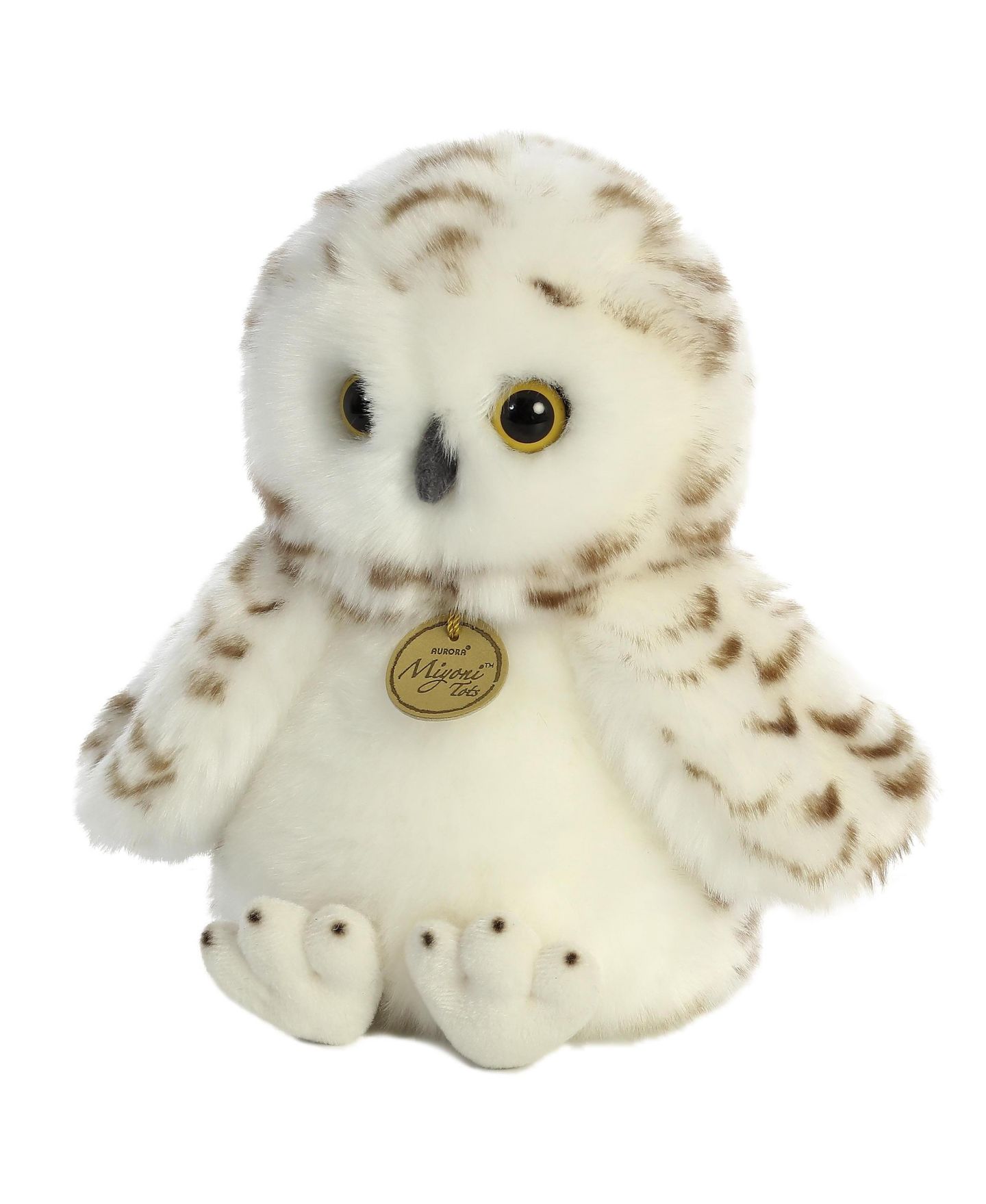 Детская мягкая игрушка Aurora Snowy Owlet Miyoni Tots Adorable Plush Toy 10 Inch — фото 3