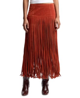 Women's Fringe Maxi Skirt