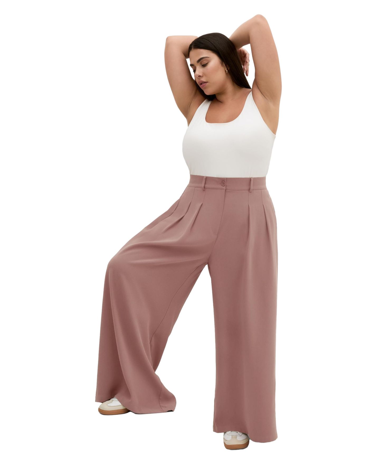 Женские брюки CITY CHIC Abbie Wide Leg, цвет: Коричный — фото 3