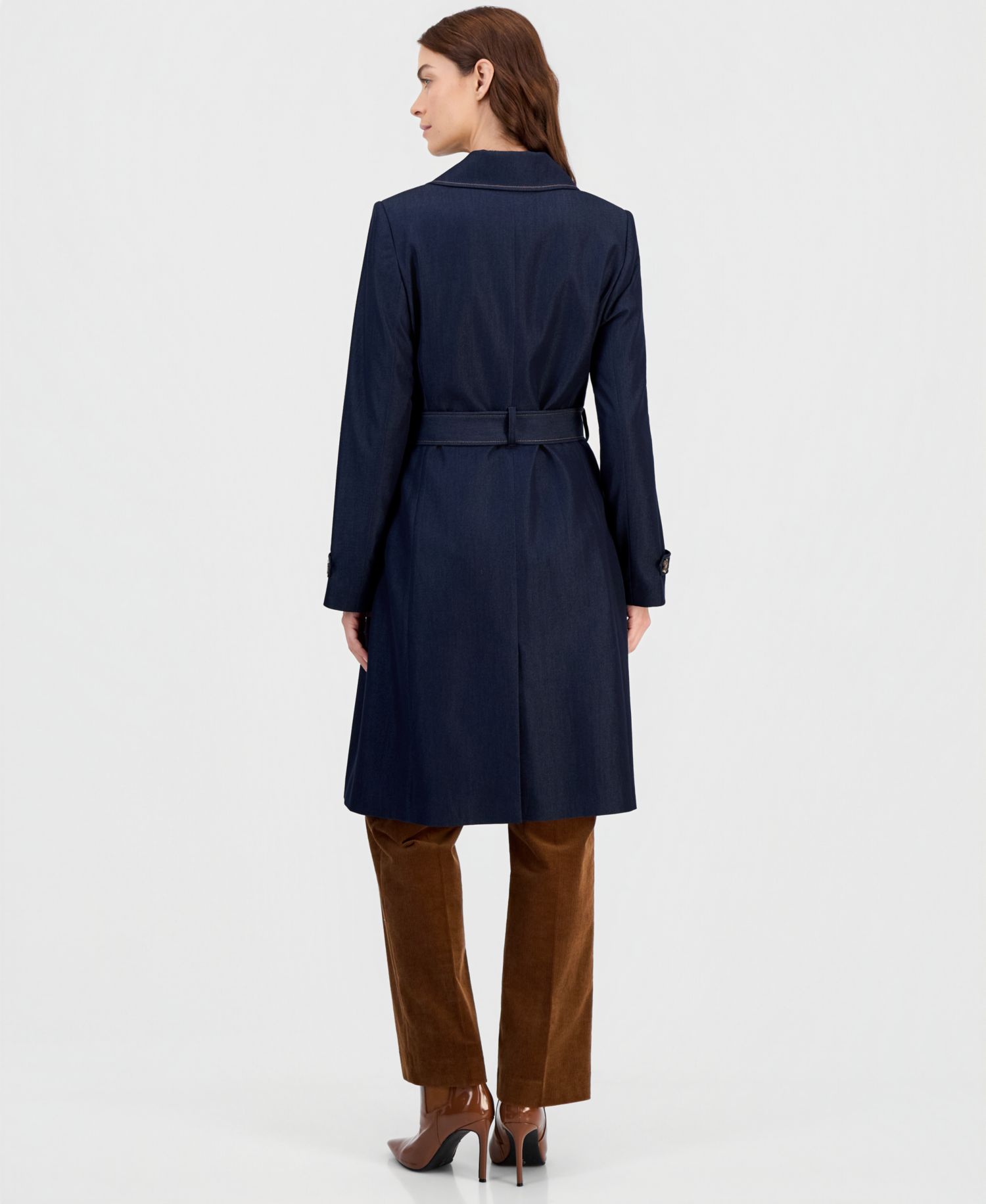 Women's Denim Trench Coat