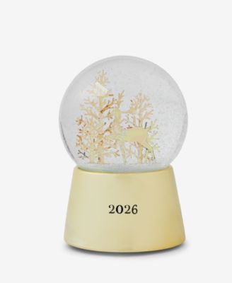 Opulence 2026 Water Globe with Metal Reindeer and Tree