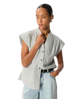 Women's Seersucker Stripe Shirt