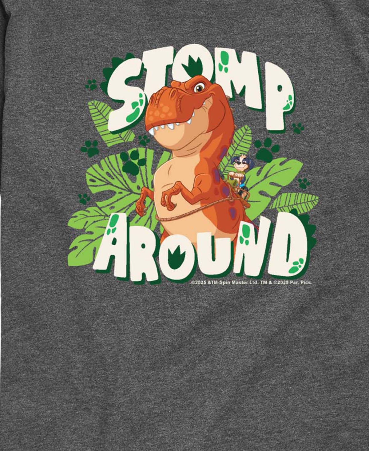 Paw Patrol The Movie Stomp Around Rex Toddler Boys' 2T-5T Short-Sleeve Graphic T-Shirt