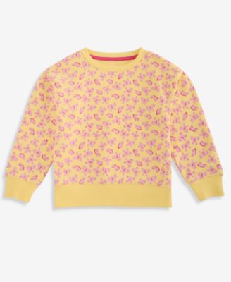Girls' 12M-5T Butterfly-Print Sweatshirt