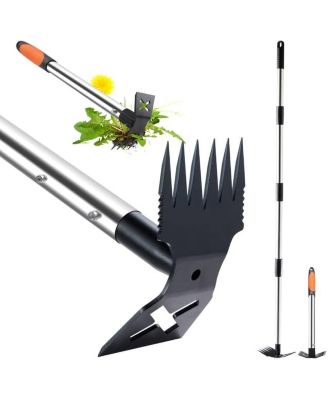 Weed Puller Tool Gardening Set Hand Rake Hoe Remover