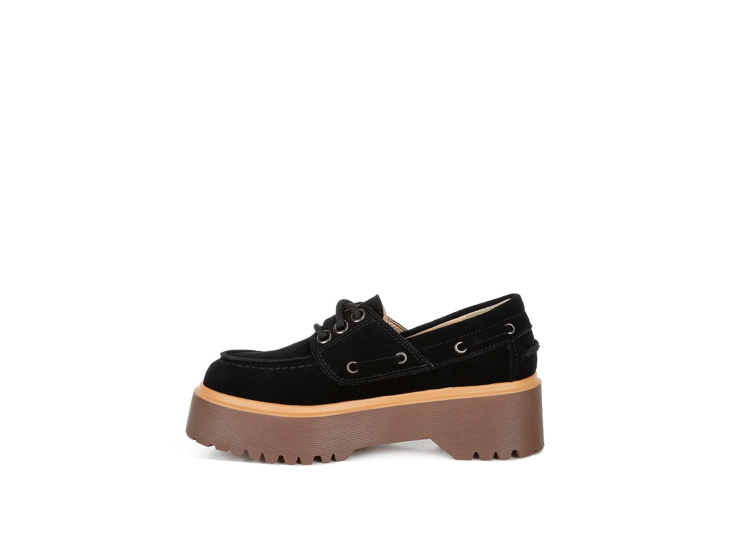 Женские туфли Rag & Co Cuckatoos Chunky Suede Oxford, цвет: Чёрный — фото 8