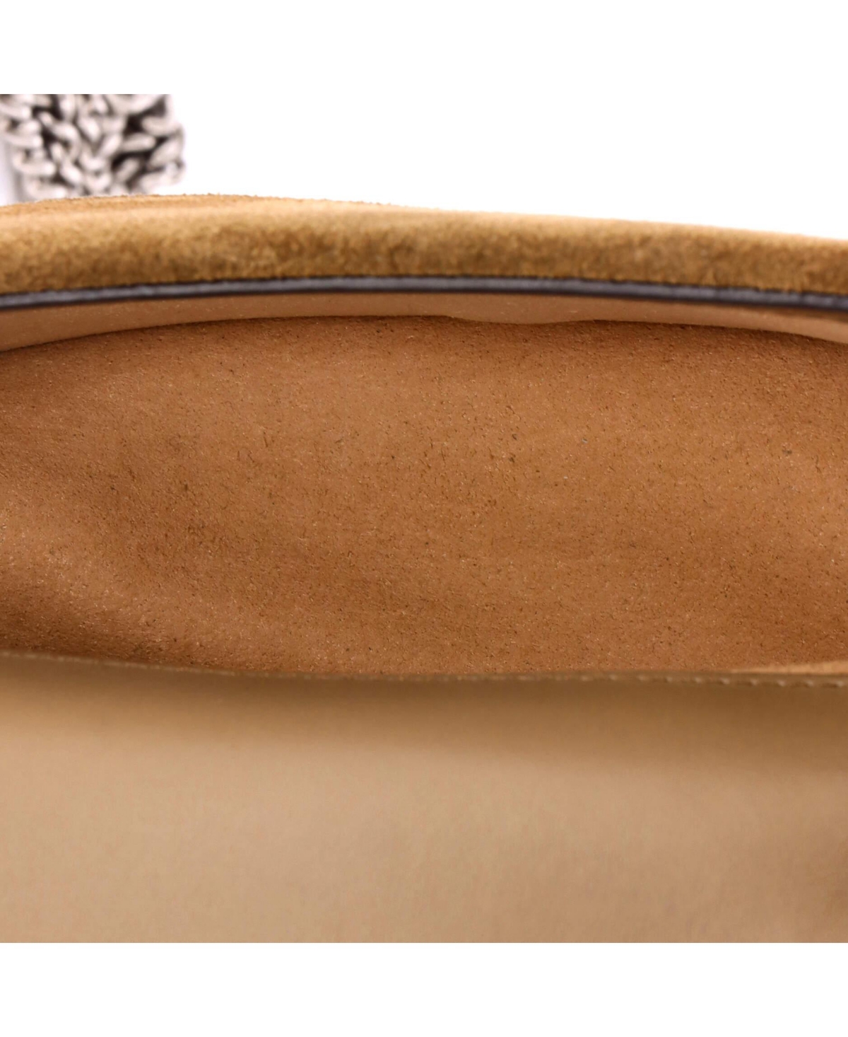 Pre-Owned Gucci Super Mini Dionysus Bag Gg Coated Canvas