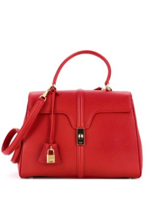 Medium 16 Top Handle Bag Grained Calfskin