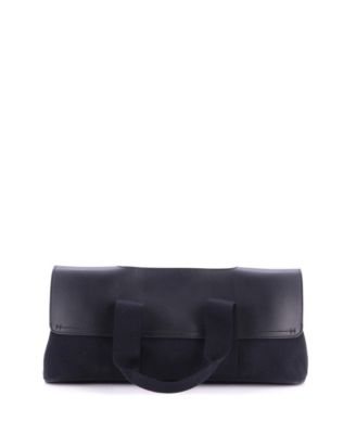 PM Valparaiso East West Bag Toile and Leather