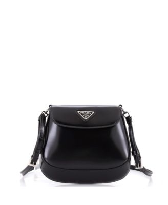 Mini Cleo Flap Shoulder Bag Spazzolato Leather