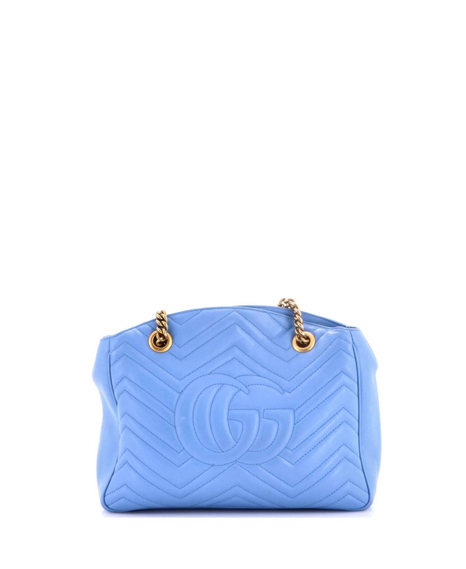 Medium GG Marmont Chain Tote Matelasse Leather