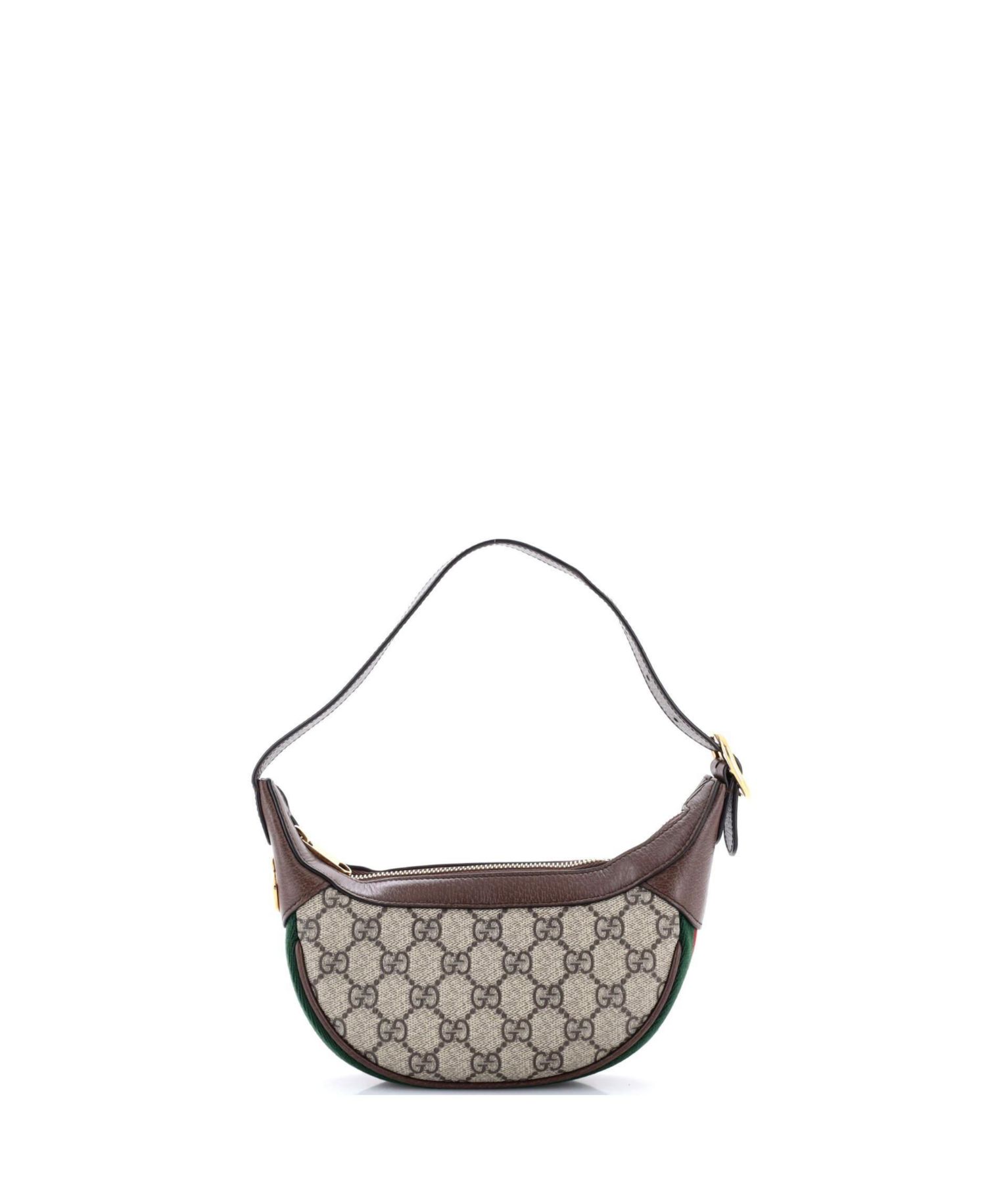 Mini Ophidia Half Moon Bag GG Coated Canvas