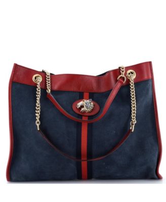 Large Rajah Chain Tote Suede