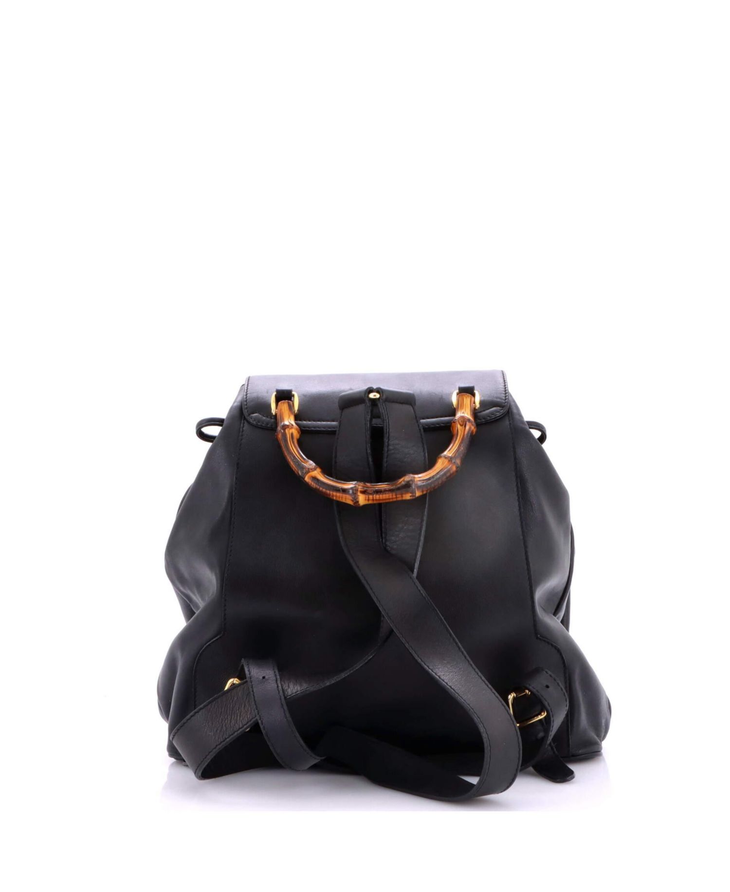 Medium Vintage Bamboo Backpack Leather